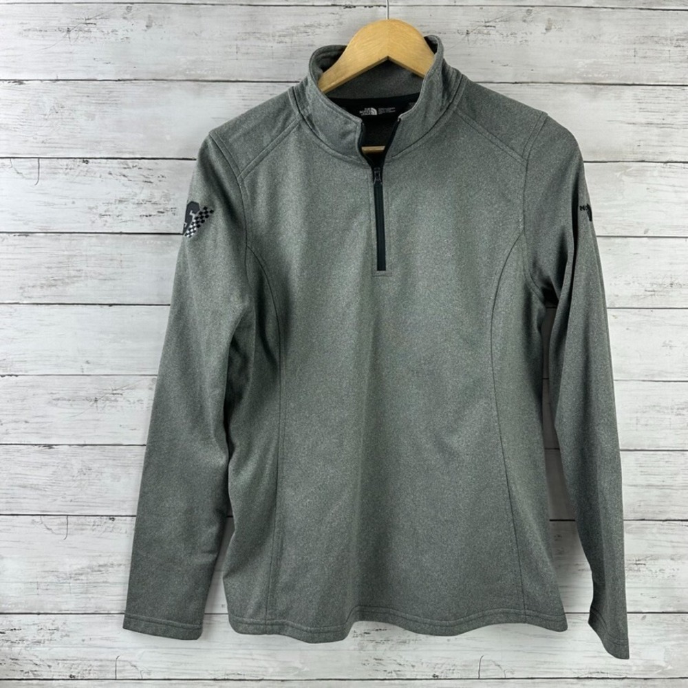 The North Face Mens Medium 1/4 Zip Mountain Gray Outdoor - Picture 1 of 10